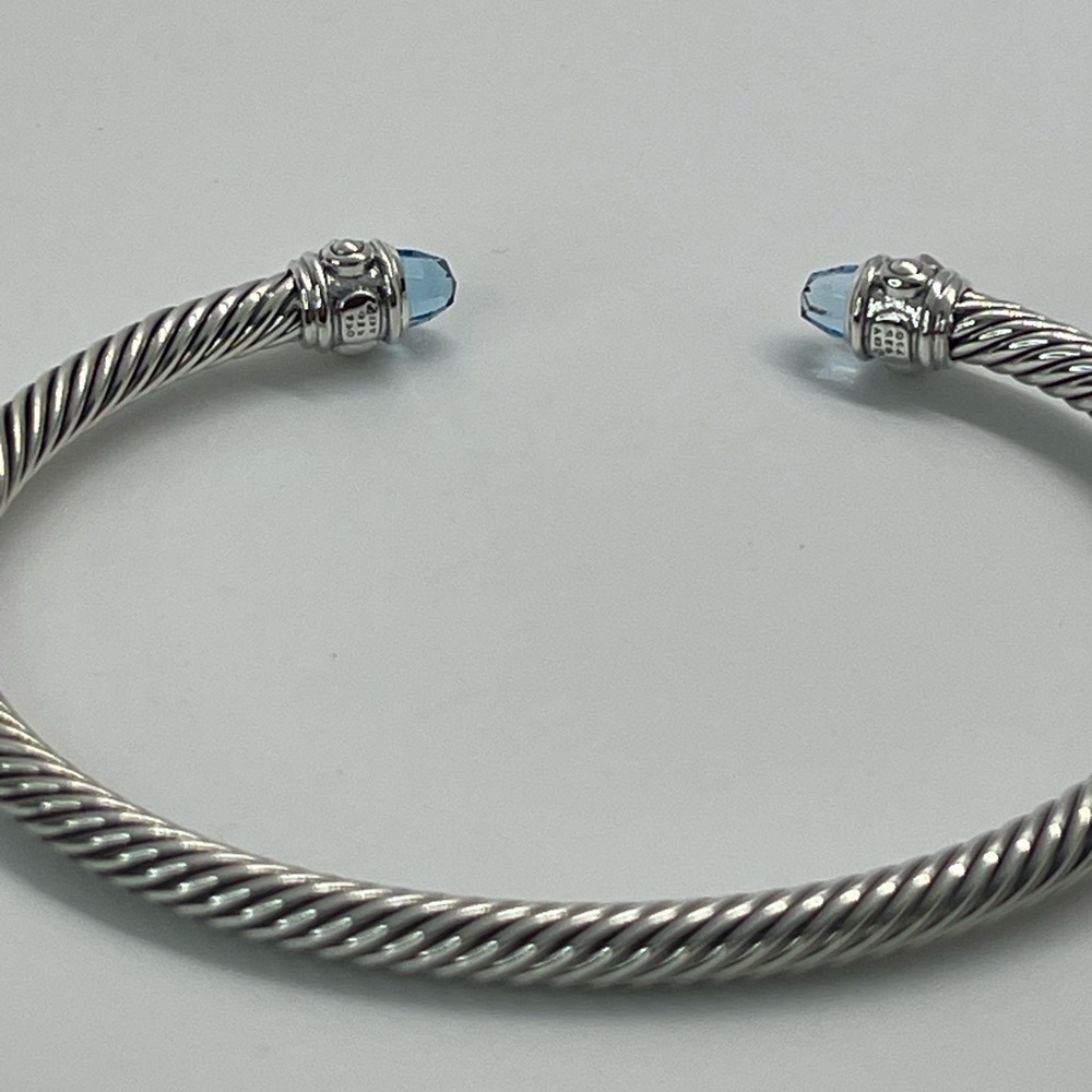 David Yurman Renaissance Blue Topaz Bracelet with 18K Yellow Gold - Picture 15 of 15